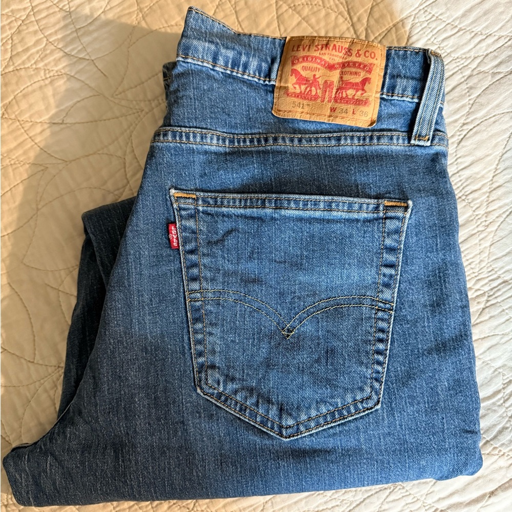 Levi's Blue Straight Men Jeans W 34 L 36